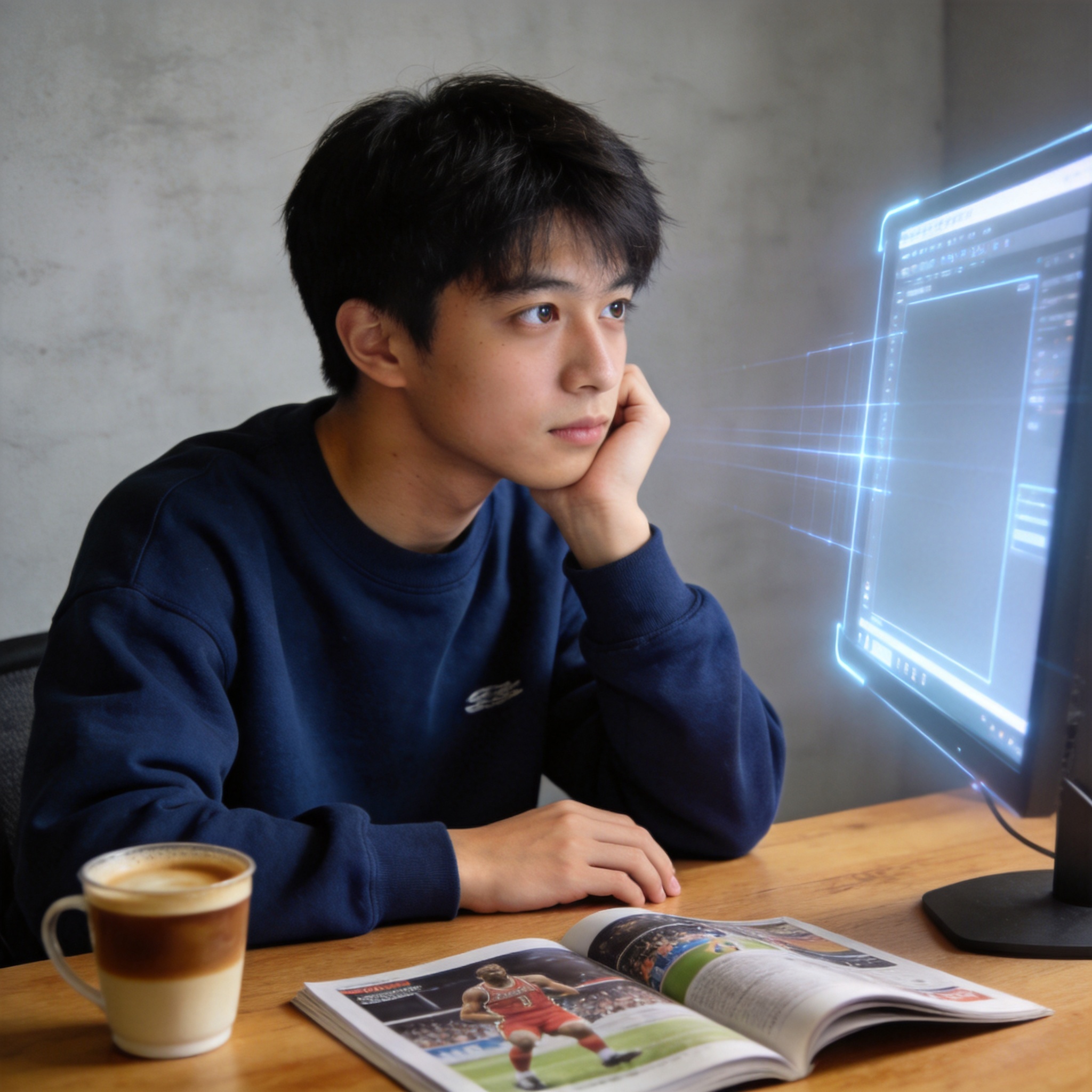 屏幕上展示的体育比赛统计图表与数据分析看板